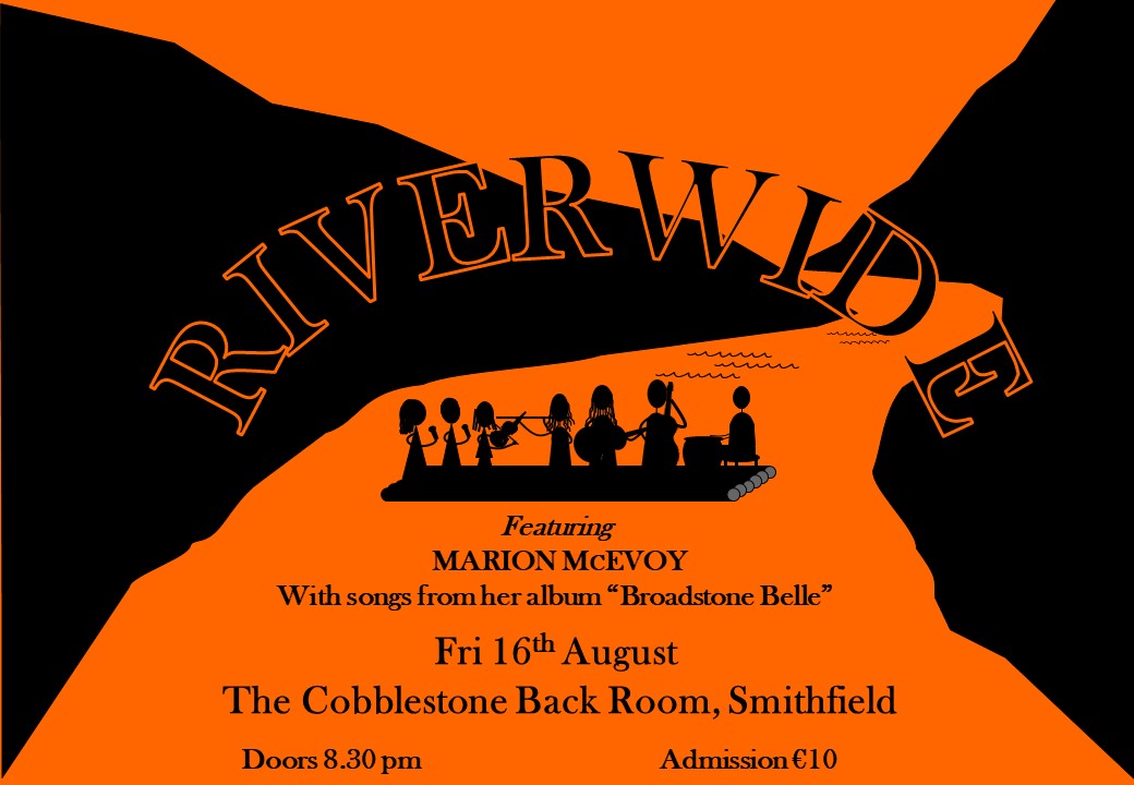 Riverwide poster - Cobblestone Aug 19 Orange